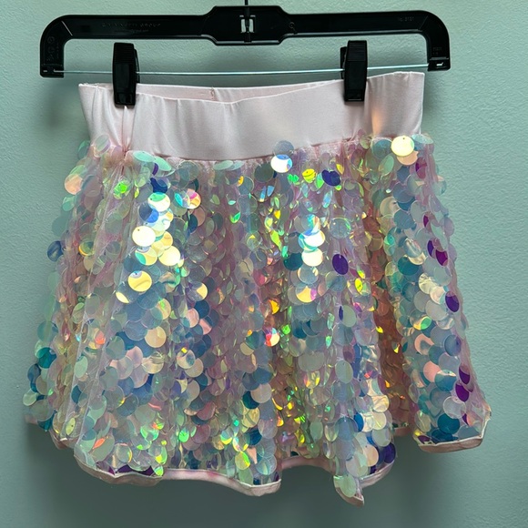iHeartRaves Dresses & Skirts - Iridescent Sequin Lined Mini Skirt